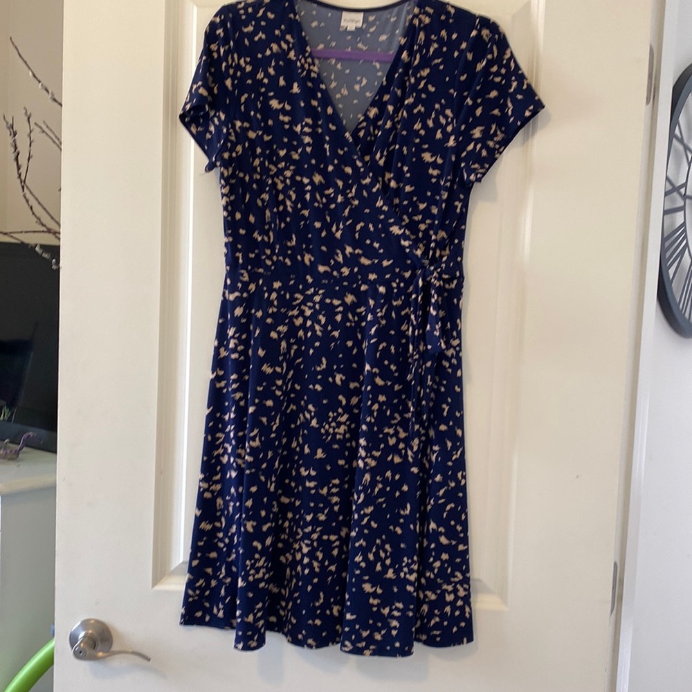 Blue cheetah print dress 🐆